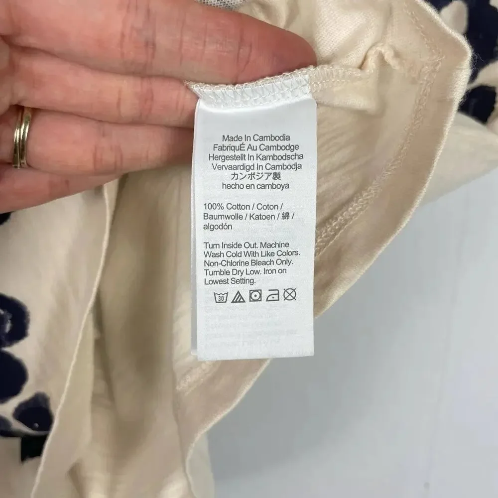 Crewcuts | NWT Cream Sequin Floral Shirt & Black White Gingham Leggings